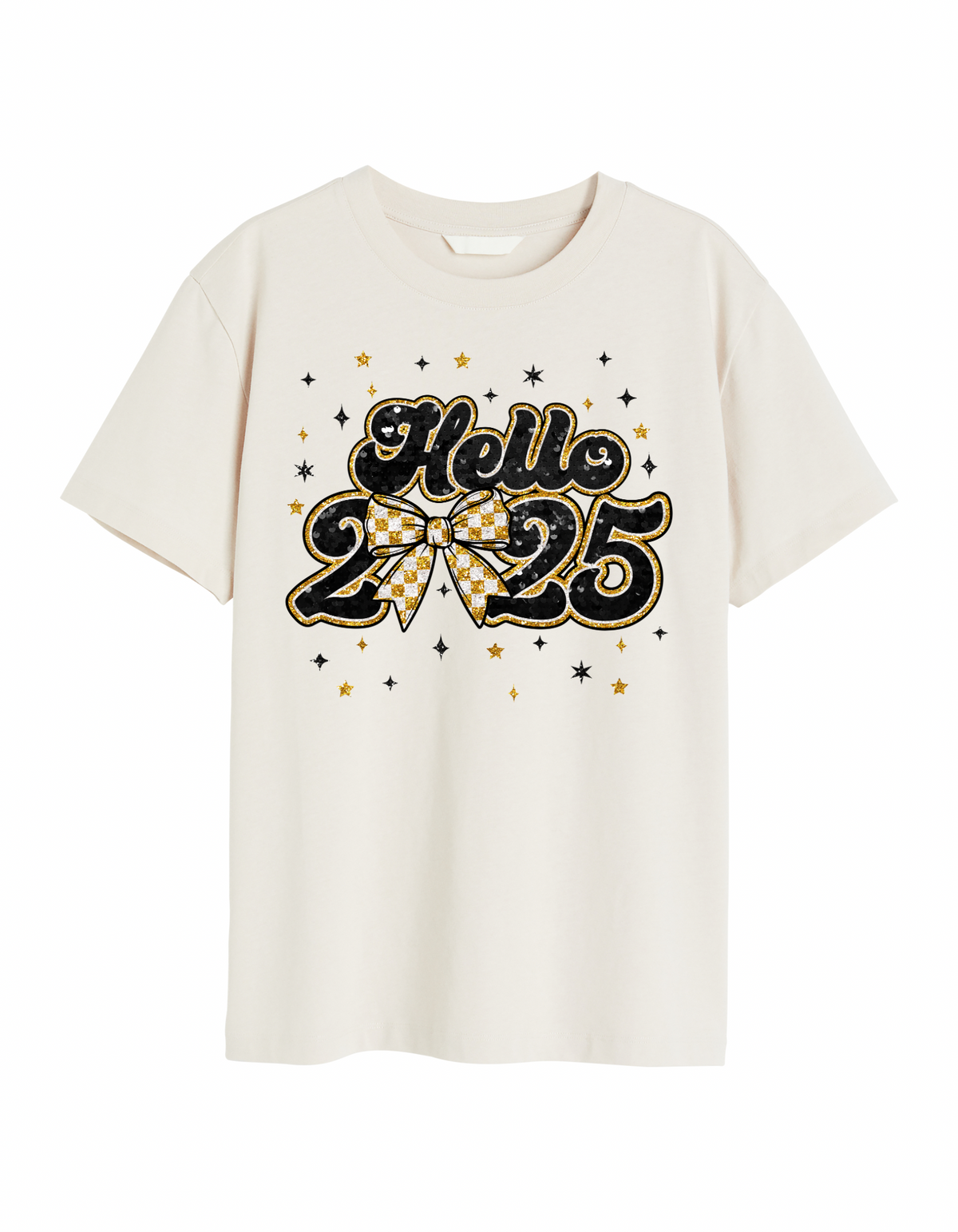 Black & Gold Coquette New Year 25 Shirt
