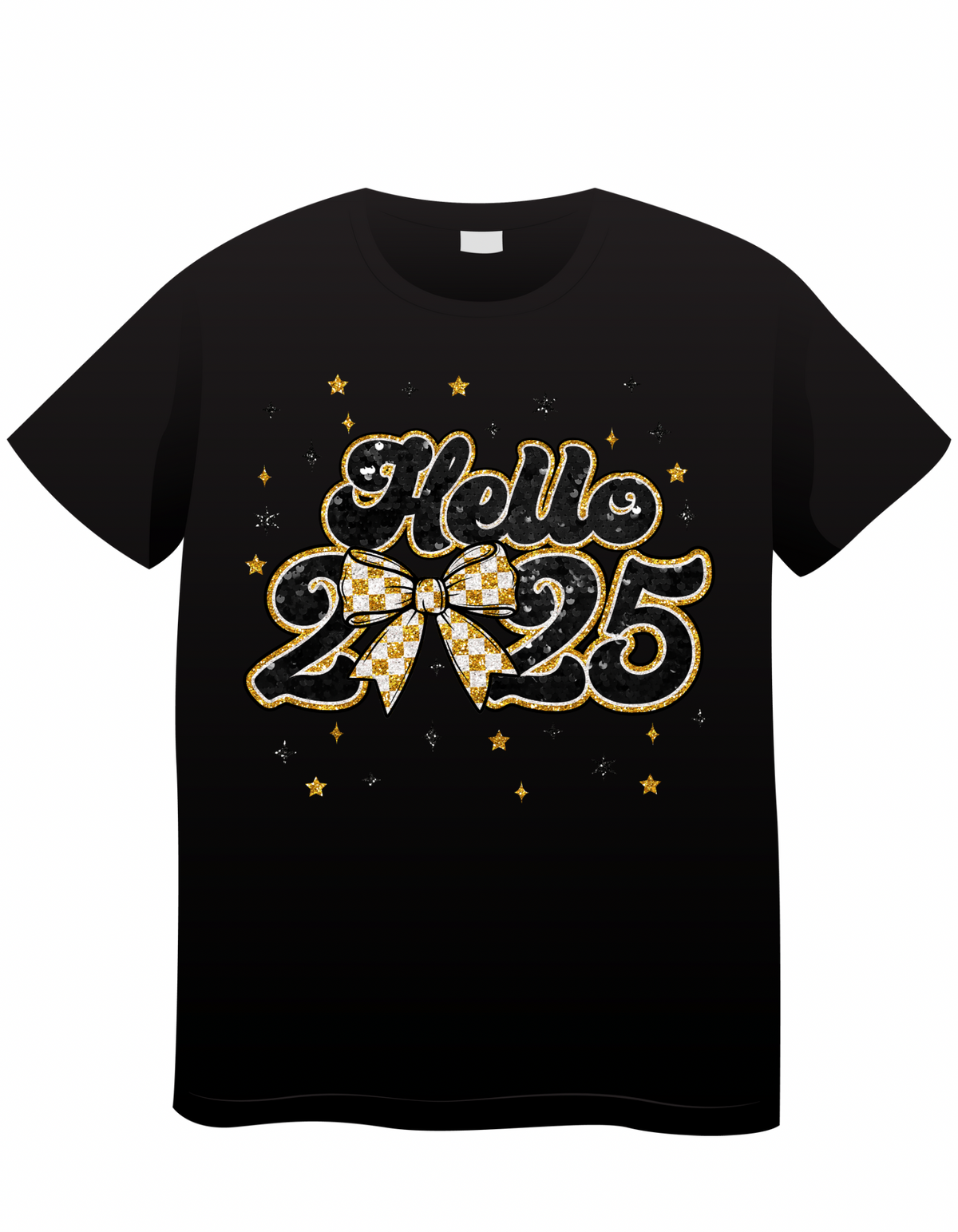 Black & Gold Coquette New Year 25 Shirt