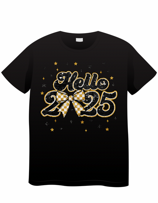 Black & Gold Coquette New Year 25 Shirt