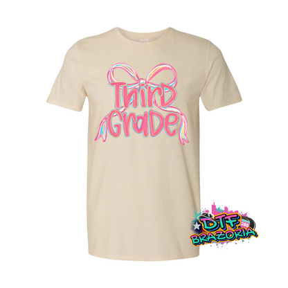 Back to School Bow Shirt – PreK to 5th Grade, Teacher, SPED, Para, Counselor – Gildan Unisex Graphic Tee