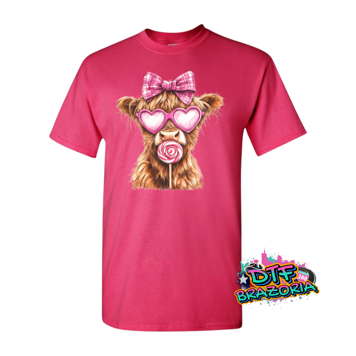 Highland Cow with Lollipop Shirt